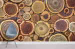 Mural Forêt Colorée Éveil Naturel avec Papier Peint Mural Forêt - Vignette | Mr Papier Peint