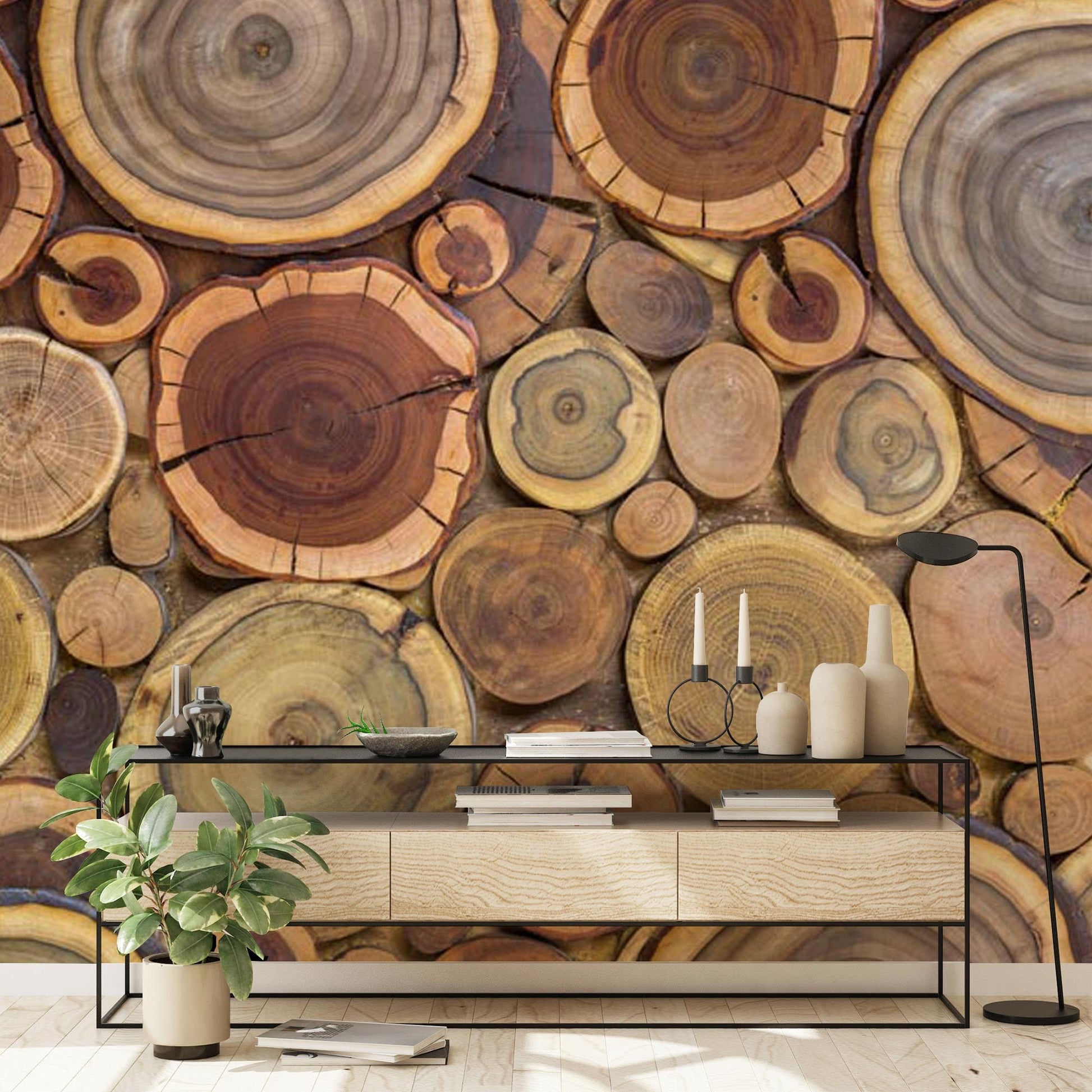 Papier peint mural Forêt Colorée - Le meilleur Papier peint panoramique Sur mesure