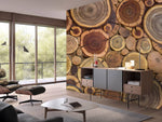 Mural Forêt Colorée Éveil Naturel avec Papier Peint Mural Forêt - Vignette | Mr Papier Peint