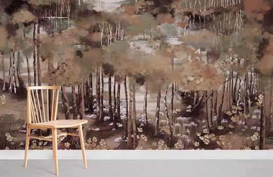 Papier peint mural: Forêt d’automne II - Le meilleur Papier peint panoramique Sur mesure