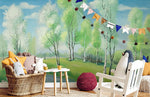 Papier peint mural Forêt de bouleaux sereine - Vignette | Mr Papier Peint