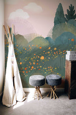 Papier peint mural forêt enchantée pour chambre d’enfant - Vignette | Mr Papier Peint