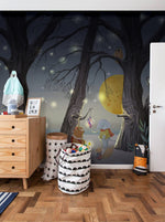 Papier Peint Mural: Forêt Enchantée et Animaux Nocturnes - Vignette | Mr Papier Peint