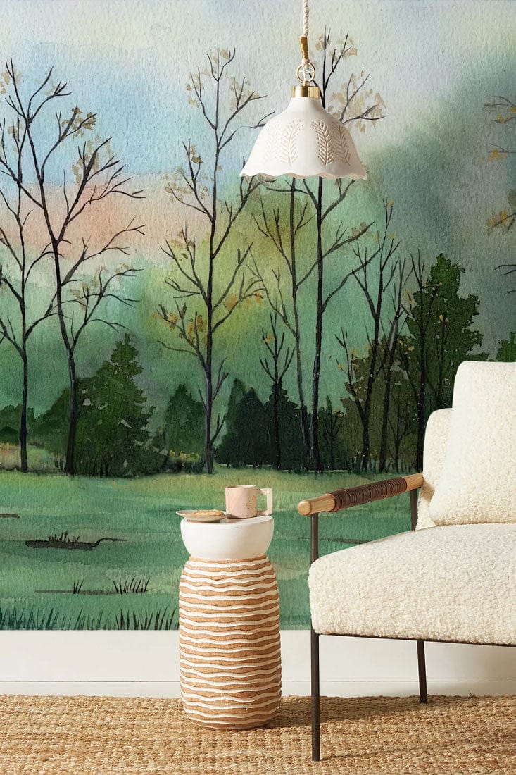 Papier peint mural Forêt et Prairie - Le meilleur Papier peint panoramique Sur mesure