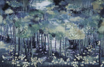 Mural Forêt Nocturne une œuvre d’art entre ombre et lumière lunaire - Vignette | Mr Papier Peint