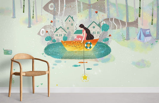 Papier peint mural Forêt sous-marine - Le meilleur Papier peint panoramique Sur mesure