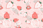 Papier Peint Mural Fraises à la Menthe - Vignette | Mr Papier Peint