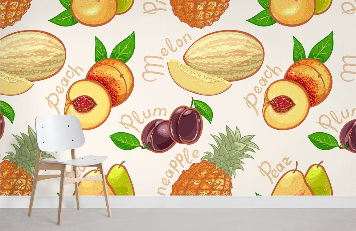 Papier peint mural fruitier - Le meilleur Papier peint panoramique Sur mesure