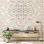 Papier peint mural marbre géométrique élégance moderne pour intérieur - Vignette | Mr Papier Peint