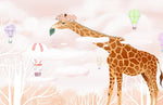 Papier peint mural Girafe & Ballon II - Vignette | Mr Papier Peint