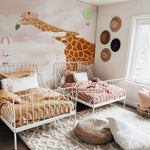 Papier peint mural Girafe & Ballon II - Vignette | Mr Papier Peint