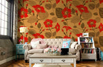 Papier peint mural Gloire du matin rouge - Vignette | Mr Papier Peint