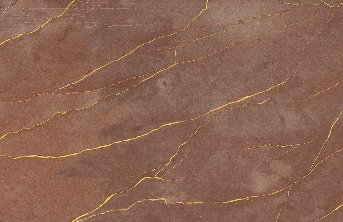 Peinture murale dorée avec fissures dorées sur papier peint mural Golden Cracks II