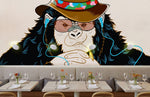 Mural Gorille Cowboy Esprit Sauvage et Aventure sur Papier Peint Mural - Vignette | Mr Papier Peint