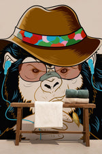 Mural Gorille Cowboy Esprit Sauvage et Aventure sur Papier Peint Mural - Vignette | Mr Papier Peint