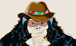 Mural Gorille Cowboy Esprit Sauvage et Aventure sur Papier Peint Mural - Vignette | Mr Papier Peint