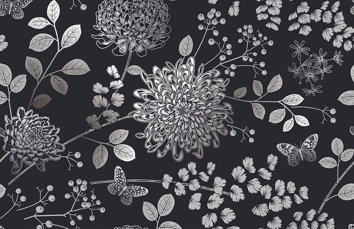 Papier peint mural gratuit de chrysanthèmes - Le meilleur Papier peint panoramique Sur mesure