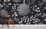 Papier peint mural chrysanthèmes élégance nature et design moderniste - Vignette | Mr Papier Peint