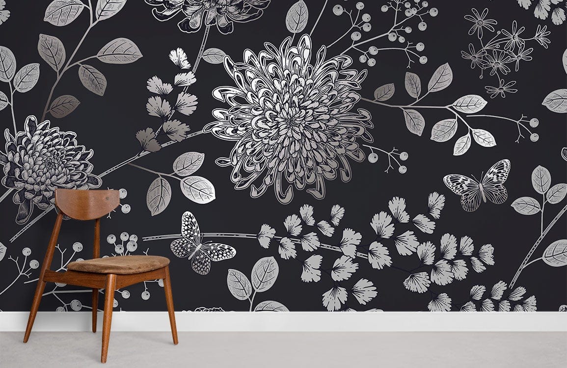 Papier peint mural gratuit de chrysanthèmes - Le meilleur Papier peint panoramique Sur mesure