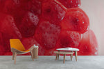 Éclat Rubis sur Mur Peint Mural Grenade Cristalline - Vignette | Mr Papier Peint