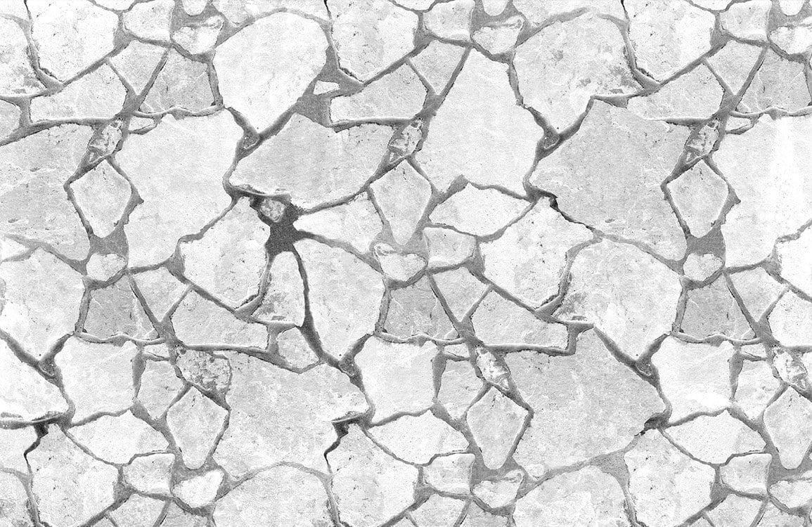 Papier peint mural gris effet fissuré - Le meilleur Papier peint panoramique Sur mesure