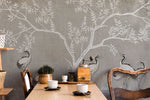 Papier peint mural Grues sous l'arbre - Vignette | Mr Papier Peint