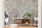 Papier peint mural Grues sous l'arbre - Vignette | Mr Papier Peint