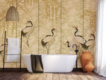 Papier peint mural Grues sur Nuages - Vignette | Mr Papier Peint