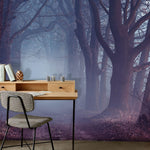 Papier Peint Mural Halo de Brouillard pour Salon Moderne et Paisible - Vignette | Mr Papier Peint
