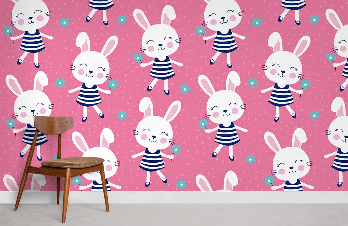 Papier peint mural Happy Bunny - Le meilleur Papier peint panoramique Sur mesure