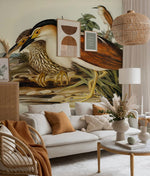 Papier peint mural héron de Nankin élégance vintage et nature en harmonie - Vignette | Mr Papier Peint