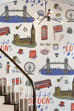 Papier peint mural Heure du thé à Londres - Vignette | Mr Papier Peint