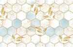 Papier Peint Mural Hexagones Ombrés - Vignette | Mr Papier Peint