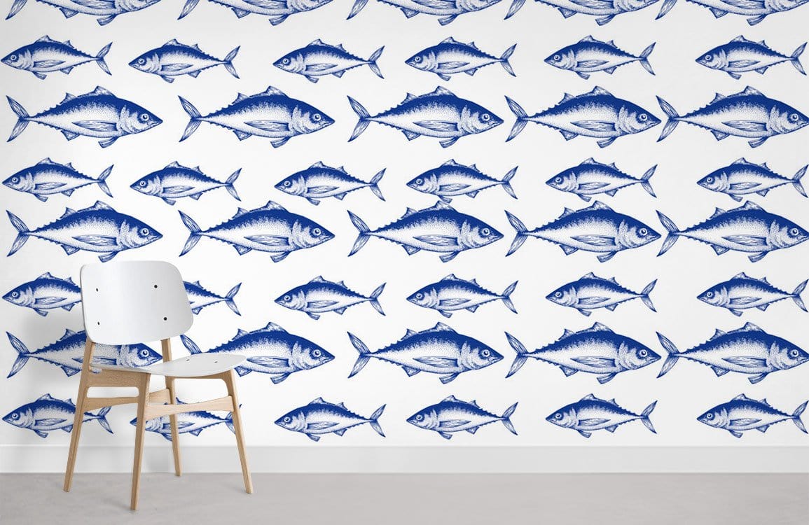 Papier Peint Mural Hippie Fish - Le meilleur Papier peint panoramique Sur mesure