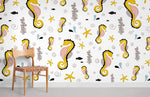 Papier peint mural Hippocampes et Étoiles de mer - Vignette | Mr Papier Peint