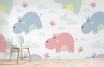 Papier Peint Mural Hippopotame Dramatique - Vignette | Mr Papier Peint