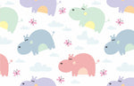 Papier Peint Mural Hippopotame Dramatique - Vignette | Mr Papier Peint