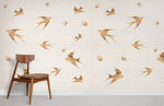 Papier peint mural Hirondelle dorée - Vignette | Mr Papier Peint