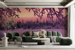 Papier peint mural Hiver Violet - Vignette | Mr Papier Peint