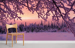 Papier peint mural Hiver Violet - Vignette | Mr Papier Peint