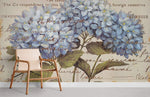 Papier Peint Mural Hortensia Bleu - Vignette | Mr Papier Peint