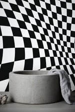 Papier peint mural illusion d’ondes voyage visuel et profondeur hypnotique - Vignette | Mr Papier Peint
