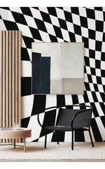 Papier peint mural illusion d’ondes voyage visuel et profondeur hypnotique - Vignette | Mr Papier Peint