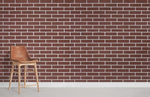 Papier peint mural imitation brique rougeâtre ambiance moderne et chaleureuse - Vignette | Mr Papier Peint