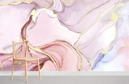 Papier Peint Mural Imitation Marbre Texturé - Le meilleur Papier peint panoramique Sur mesure