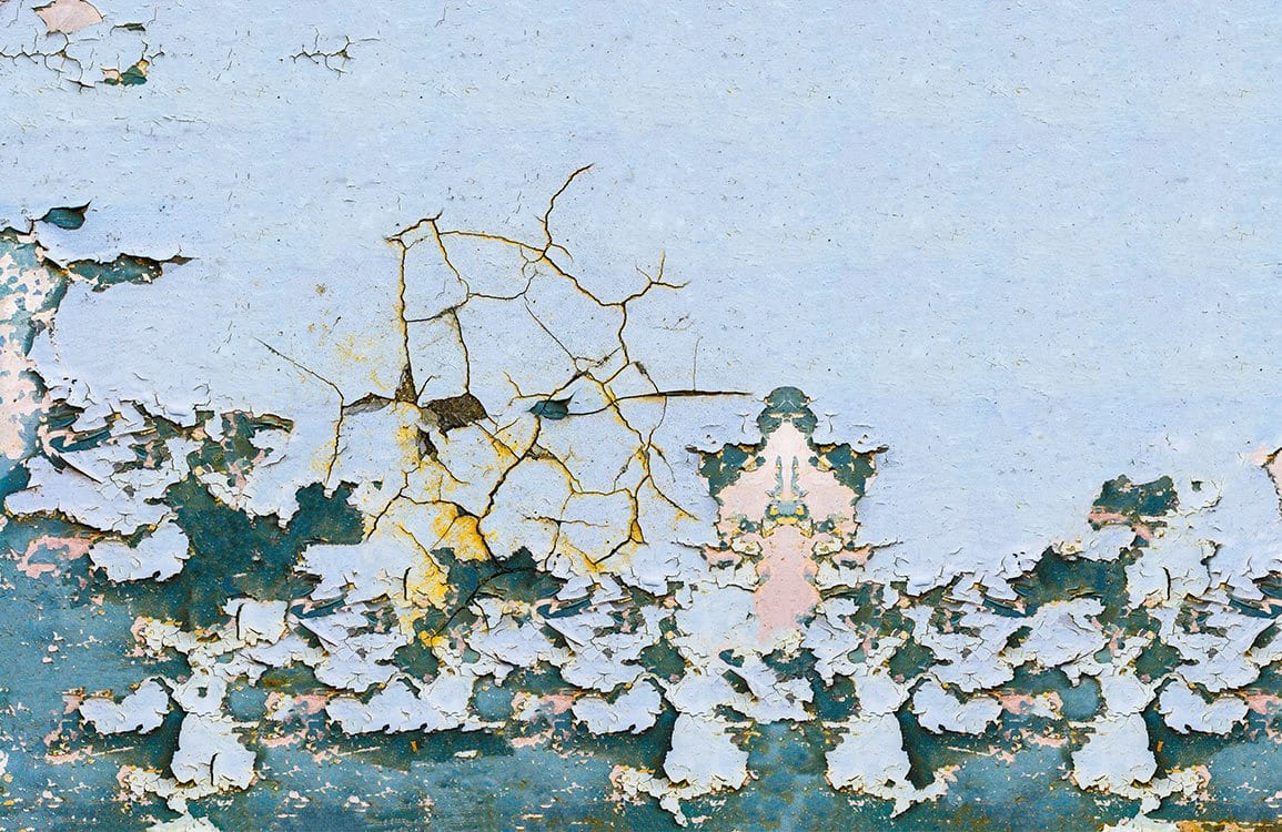 Papier Peint Mural Imitation Mur Écaillé - Le meilleur Papier peint panoramique Sur mesure