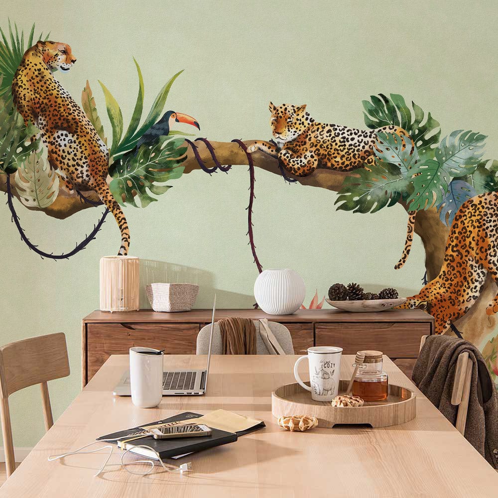 Papier peint mural jungle de guépard - Le meilleur Papier peint panoramique Sur mesure