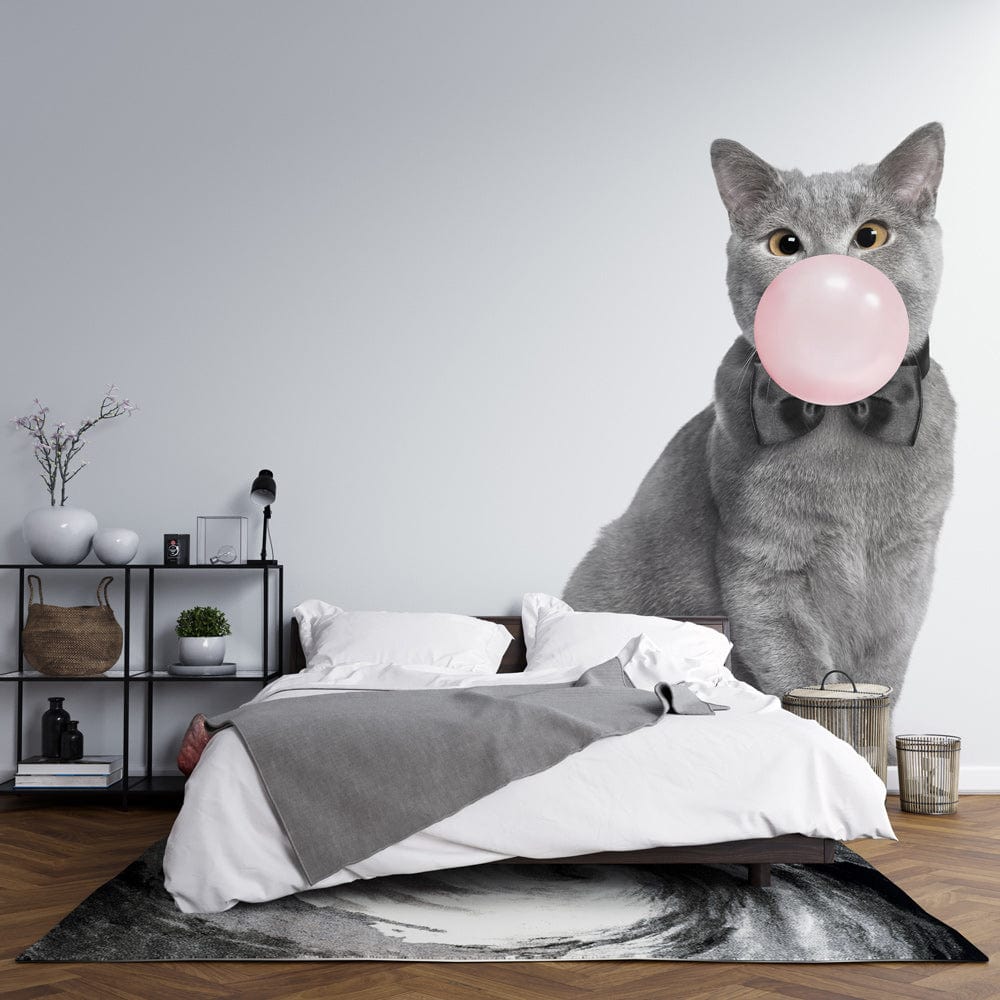 Papier peint mural Kitty & Bubble - Le meilleur Papier peint panoramique Sur mesure