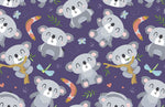 Papier peint mural Koala & Arbre Violet - Vignette | Mr Papier Peint