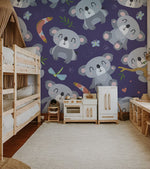 Papier peint mural Koala & Arbre Violet - Vignette | Mr Papier Peint